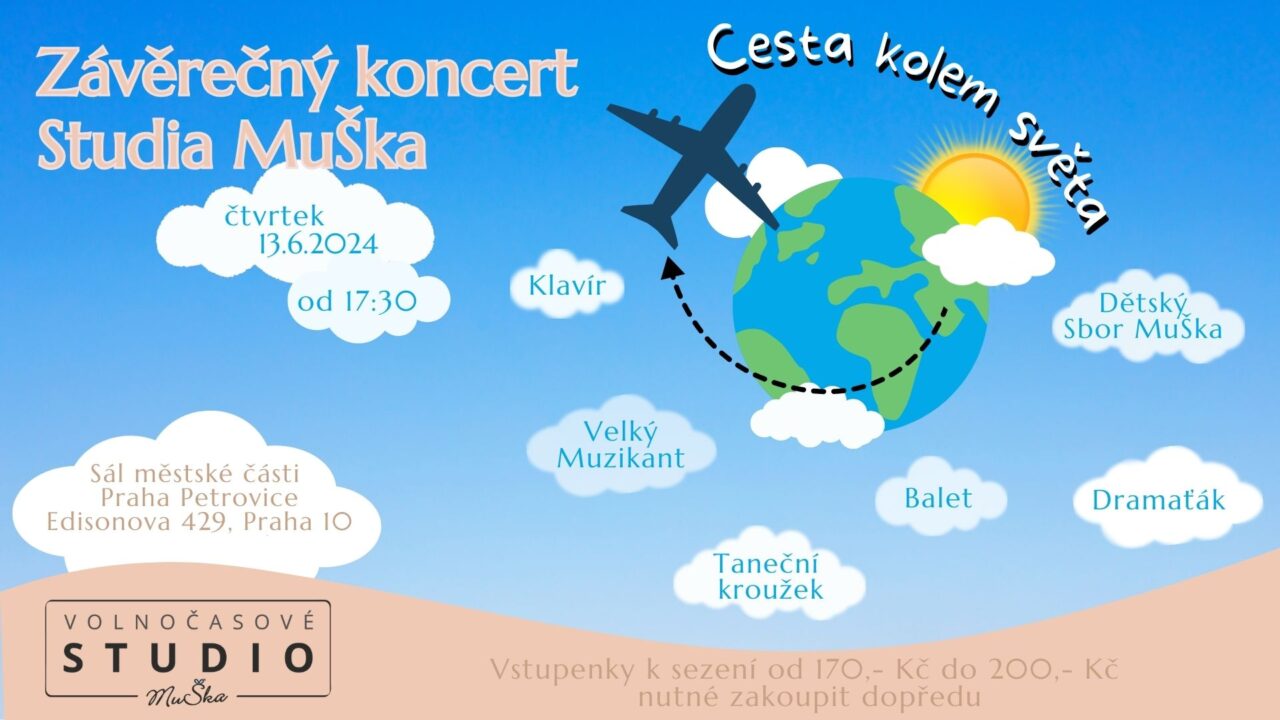 Závěrečný koncert Studia MuŠka – Cesta kolem světa