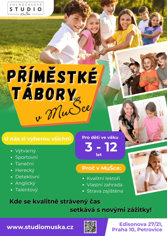 Příměstský tábor praha 10 Studio MuŠka