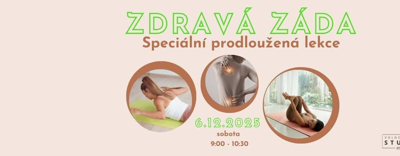 Zdravá záda – speciální prodloužená lekce